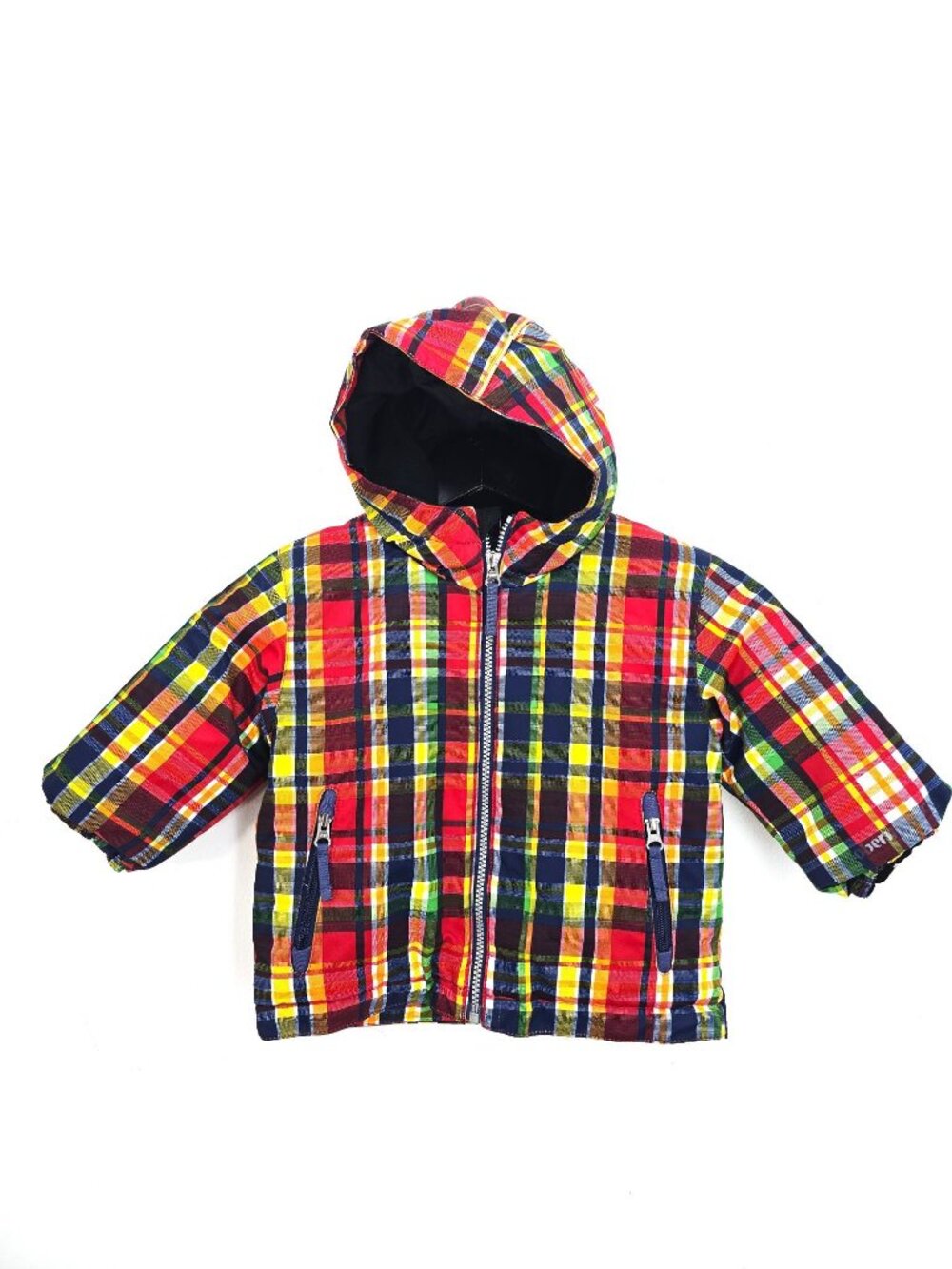 Obermeyer Sam Multicolor Plaid I-Grow Puffer Snowboarding Jacket Toddler Size 2T